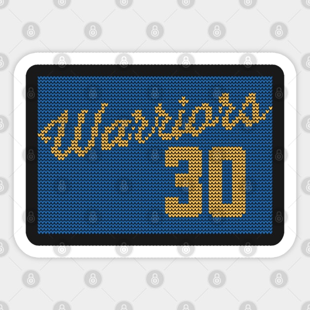 Warriors 30 Sticker by teeleoshirts